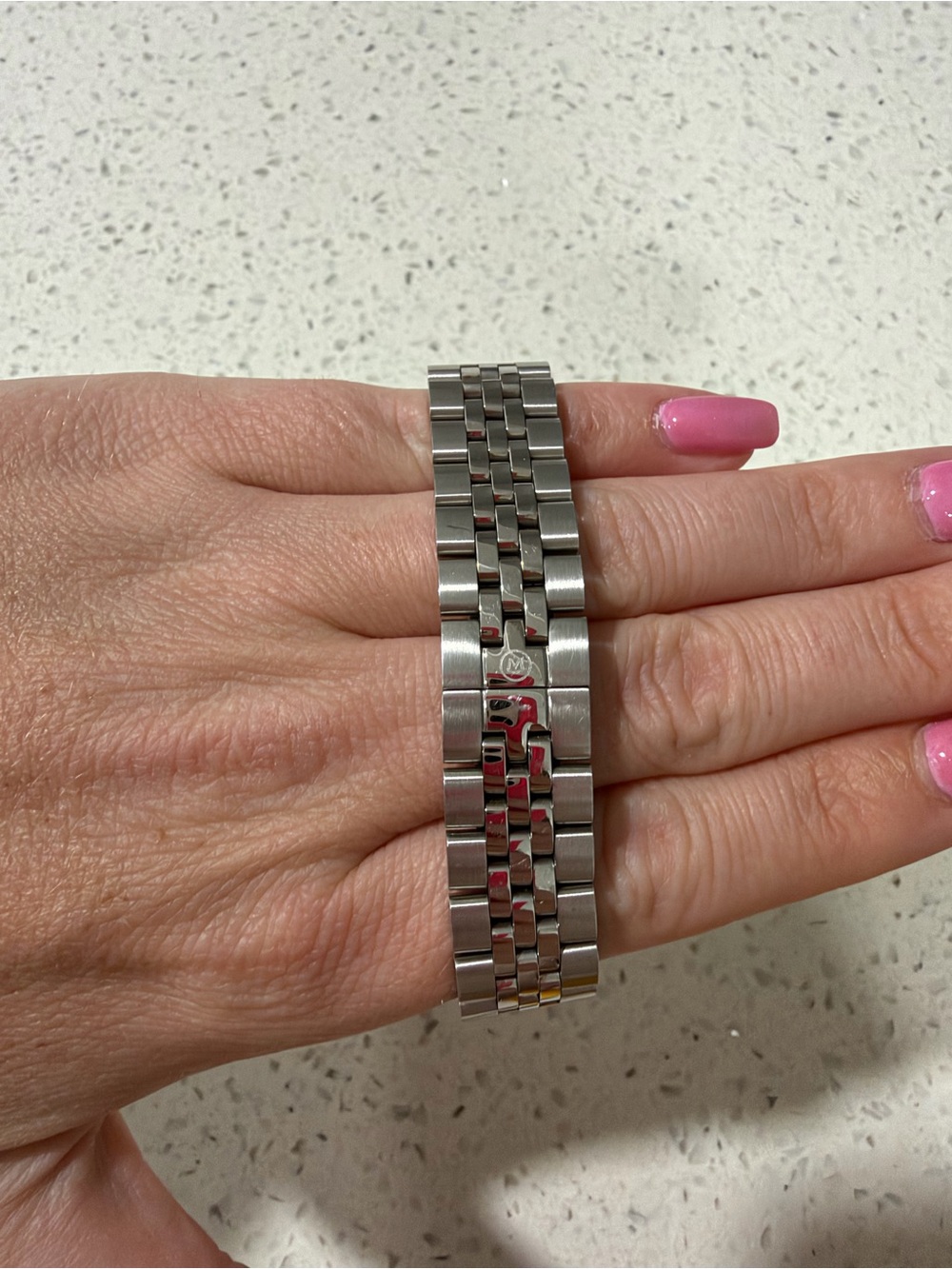 Women’s Movado mother of pearl with diamonds watch - Picture 3 of 4